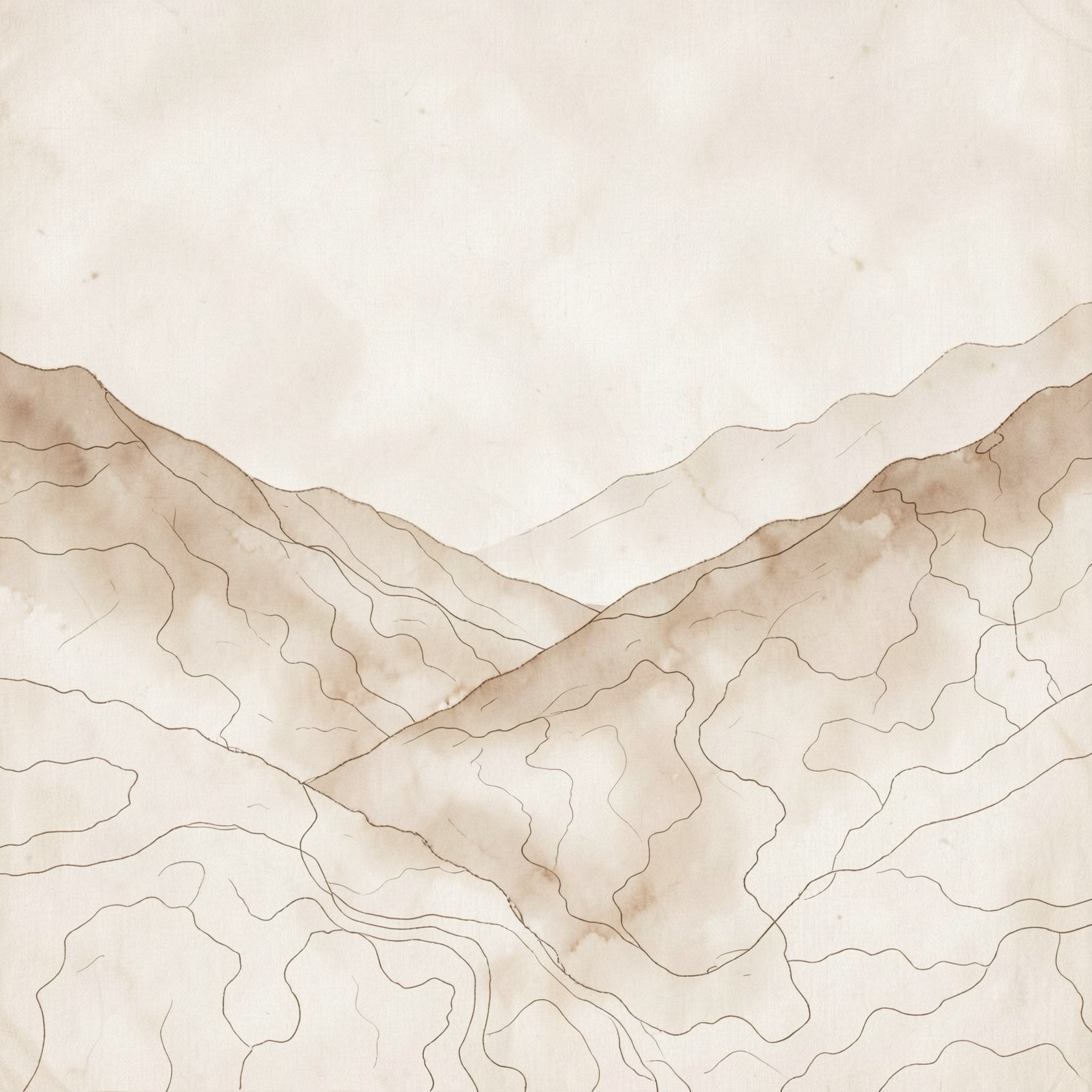 Abstract Landscape Wall Mural – Neutral Earth Tone Wallpaper